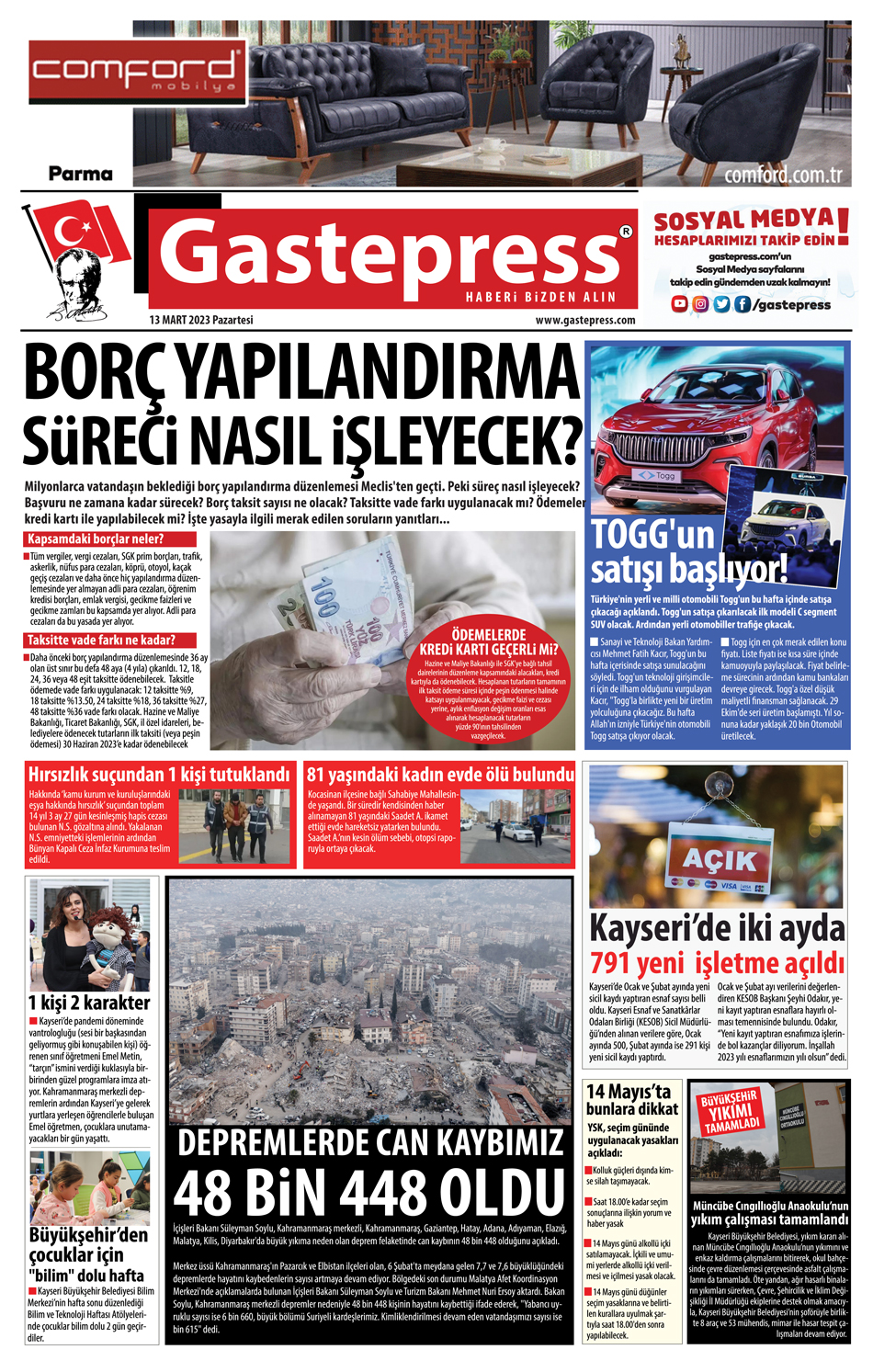 13 MART 2023