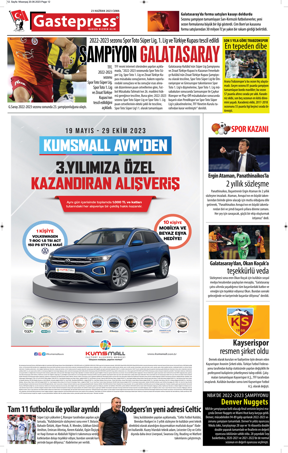 23 HAZİRAN 2023