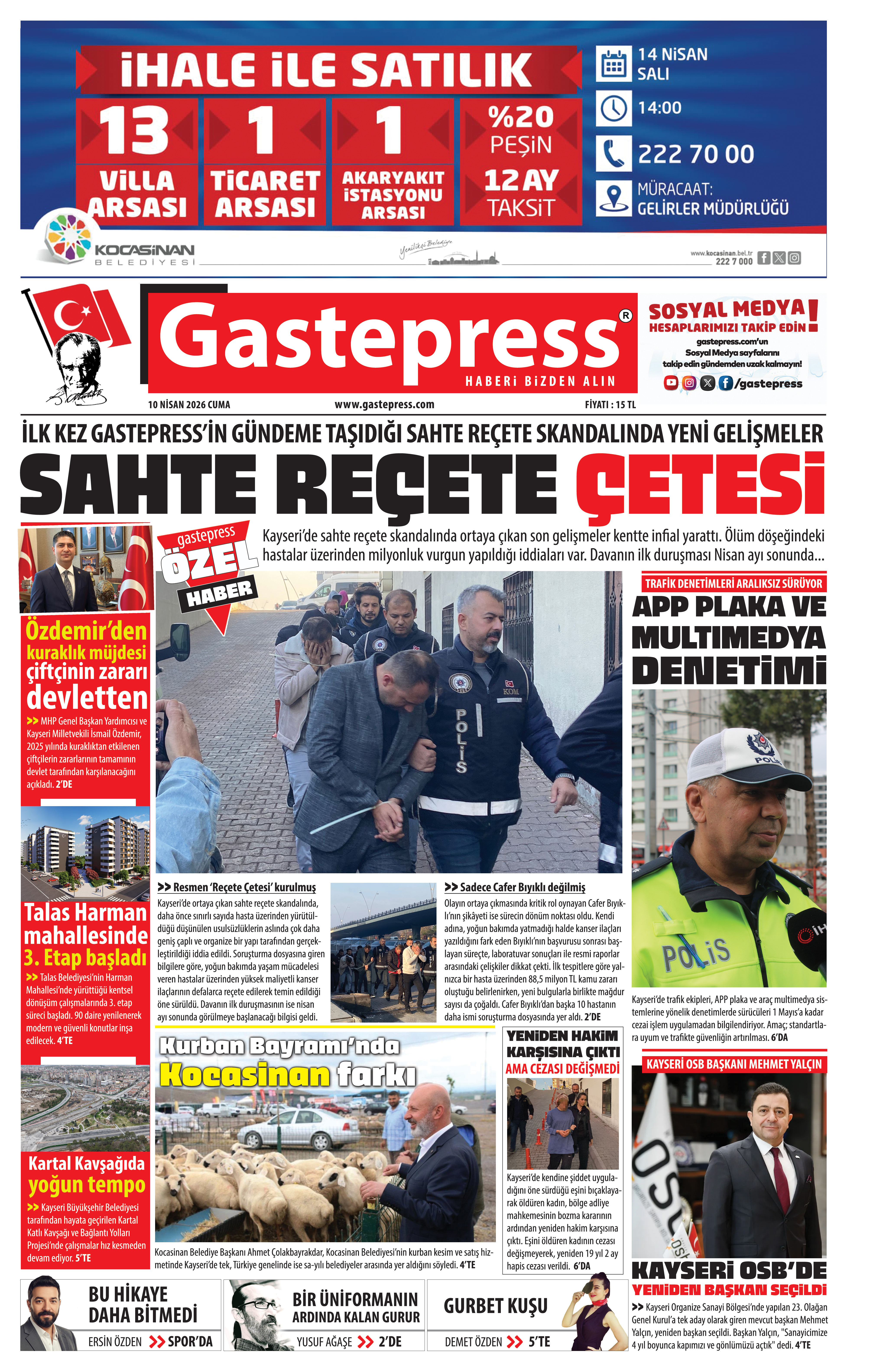 10 NİSAN 2026 GASTEPRESS GAZETESİ