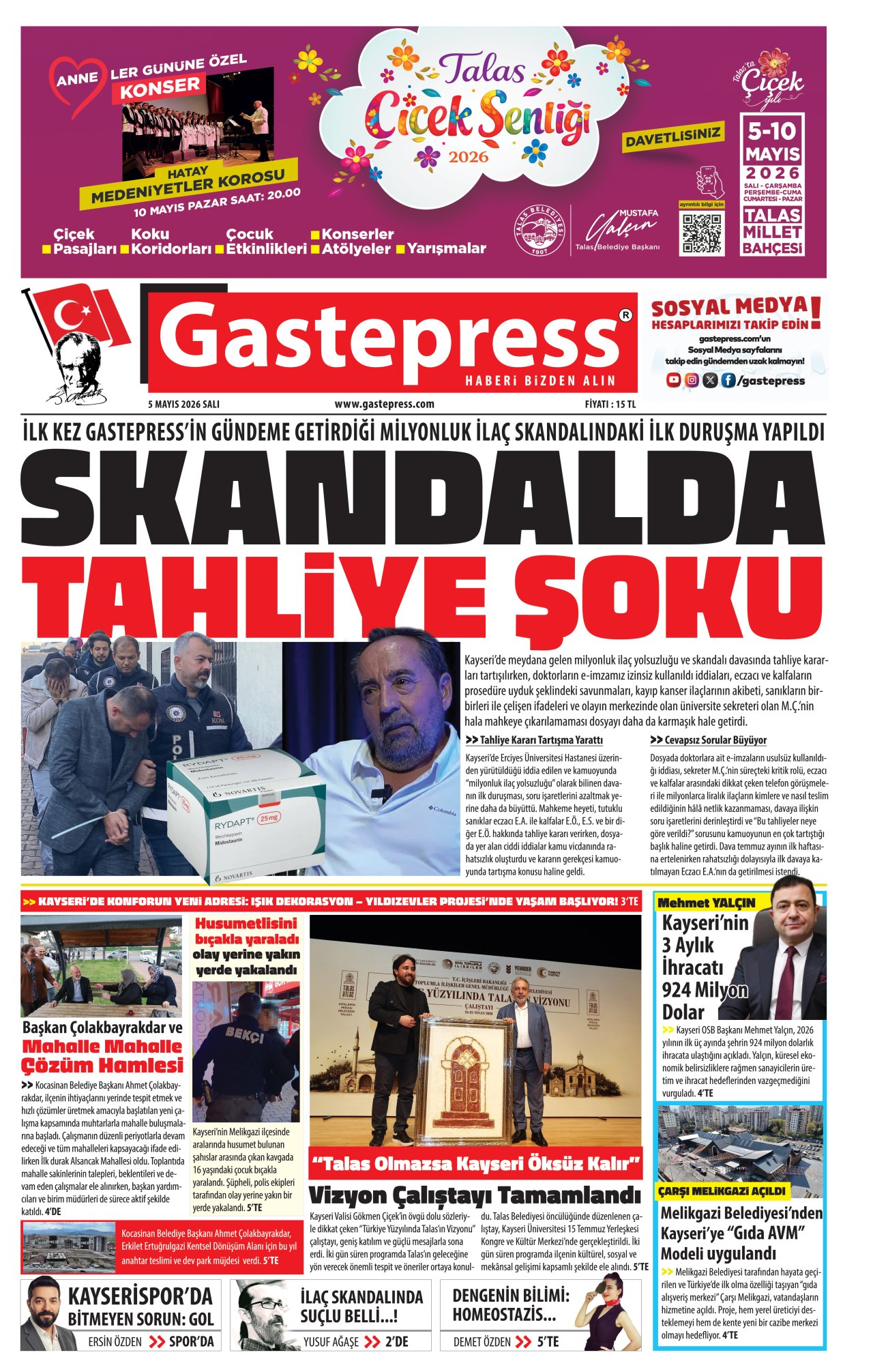 5 MAYIS 2026 GASTEPRESS GAZETESİ