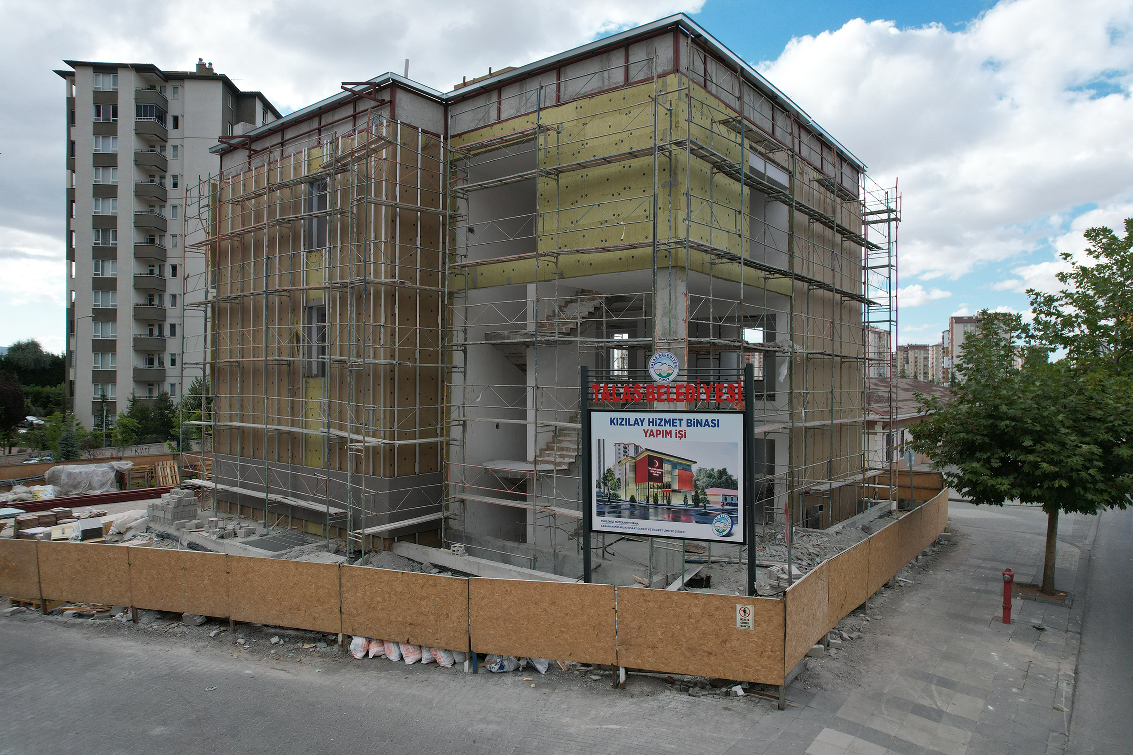 Kayseri Talas Belediyesi'nden Kızılay'a yeni bina!