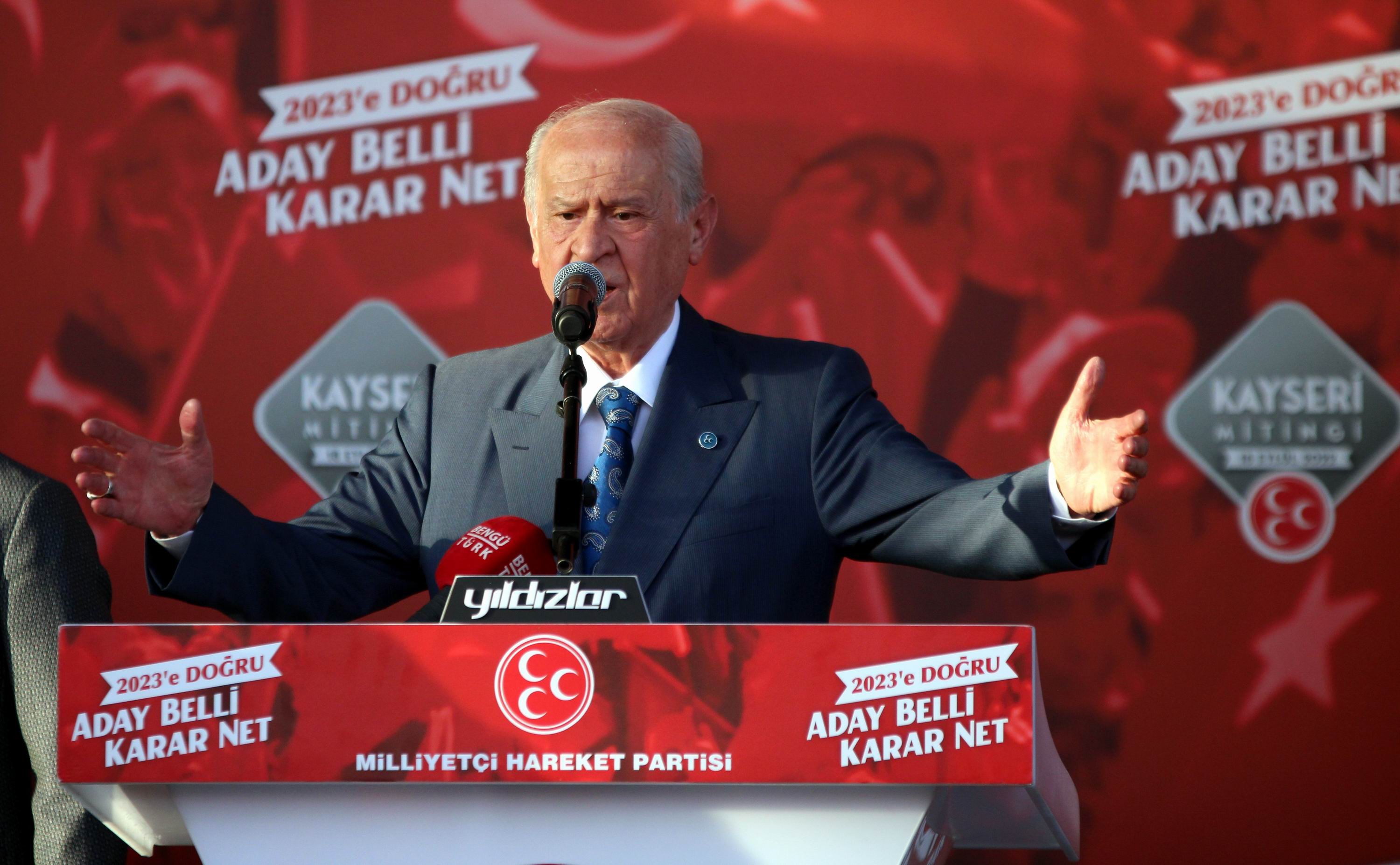 MHP Lideri Devlet Bahçeli: "2023 yılında Cumhurbaşkanı adayımız Recep Tayyip Erdoğan’dır"