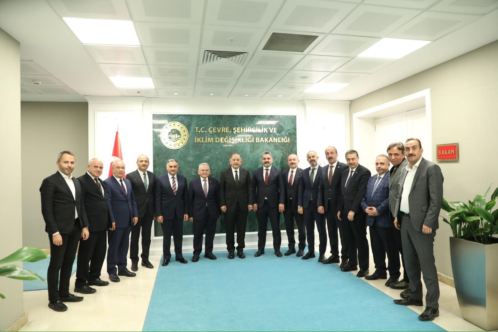 Başkan Büyükkılıç’tan Bakan Özhaseki’ye ziyaret!