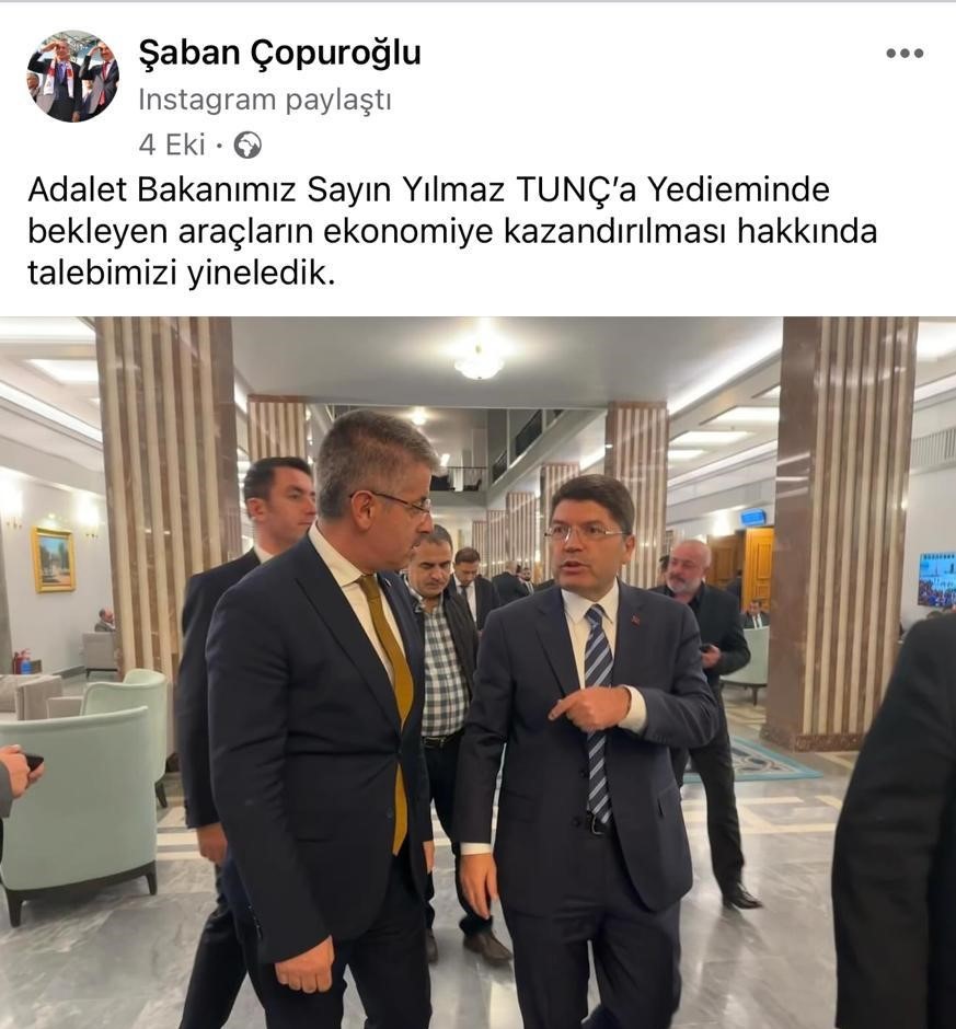 AK Partili Çopuroğlu'nun talebi gerçekleşiyor!