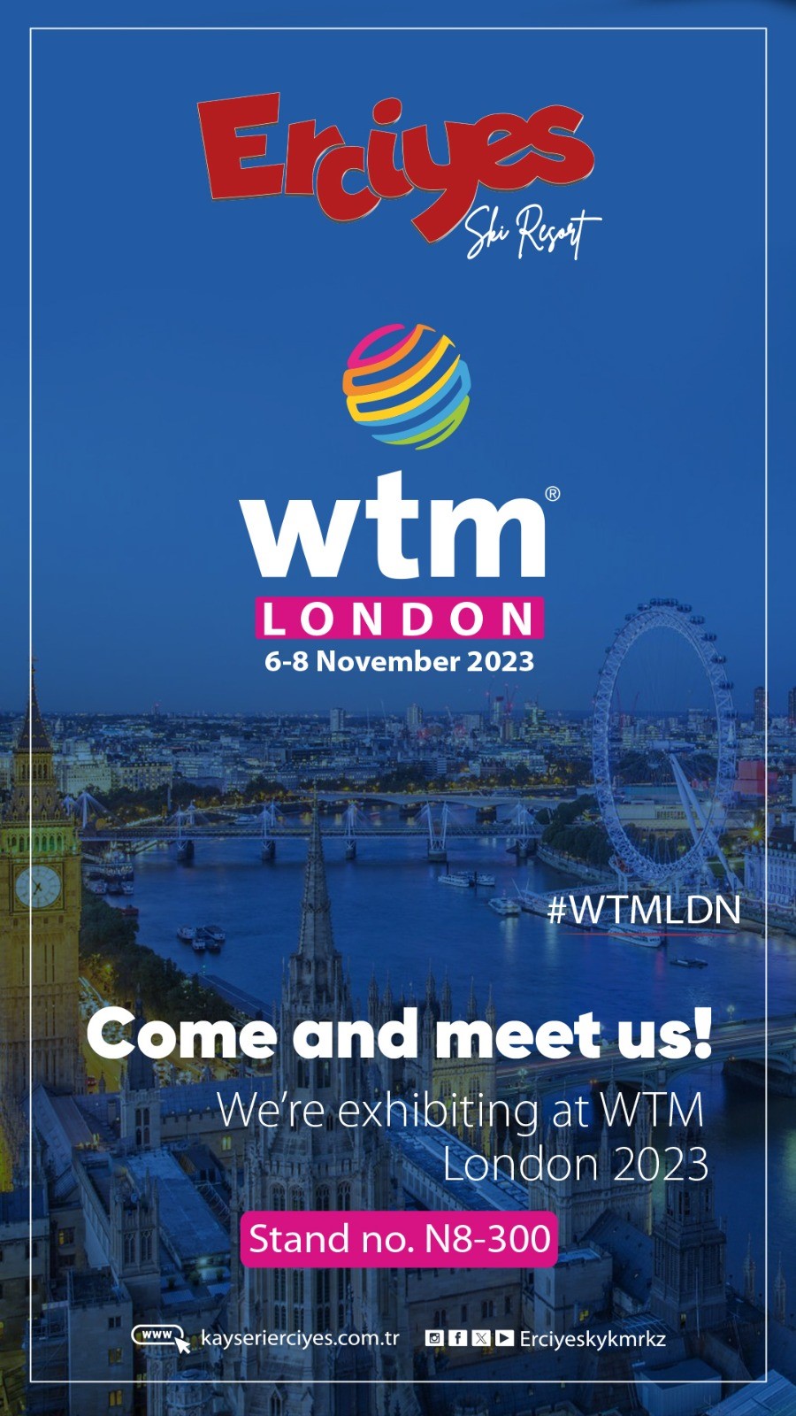 Büyükşehir, İngiltere'de düzenlenecek WTM Londra Fuarı'nda Erciyes'i tanıtacak!