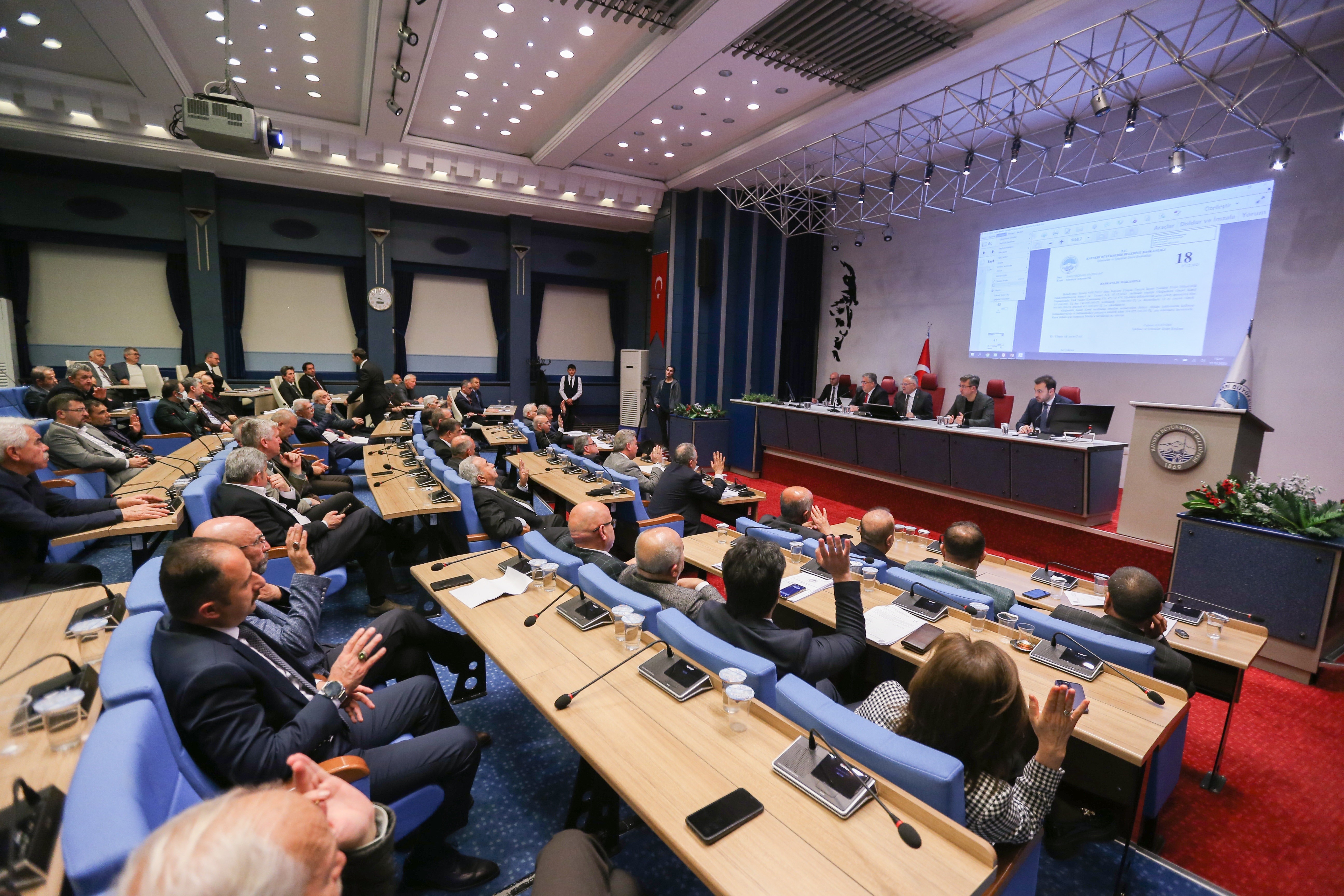 Kayseri Büyükşehir Belediye Meclisinde 72 madde karara bağlandı!
