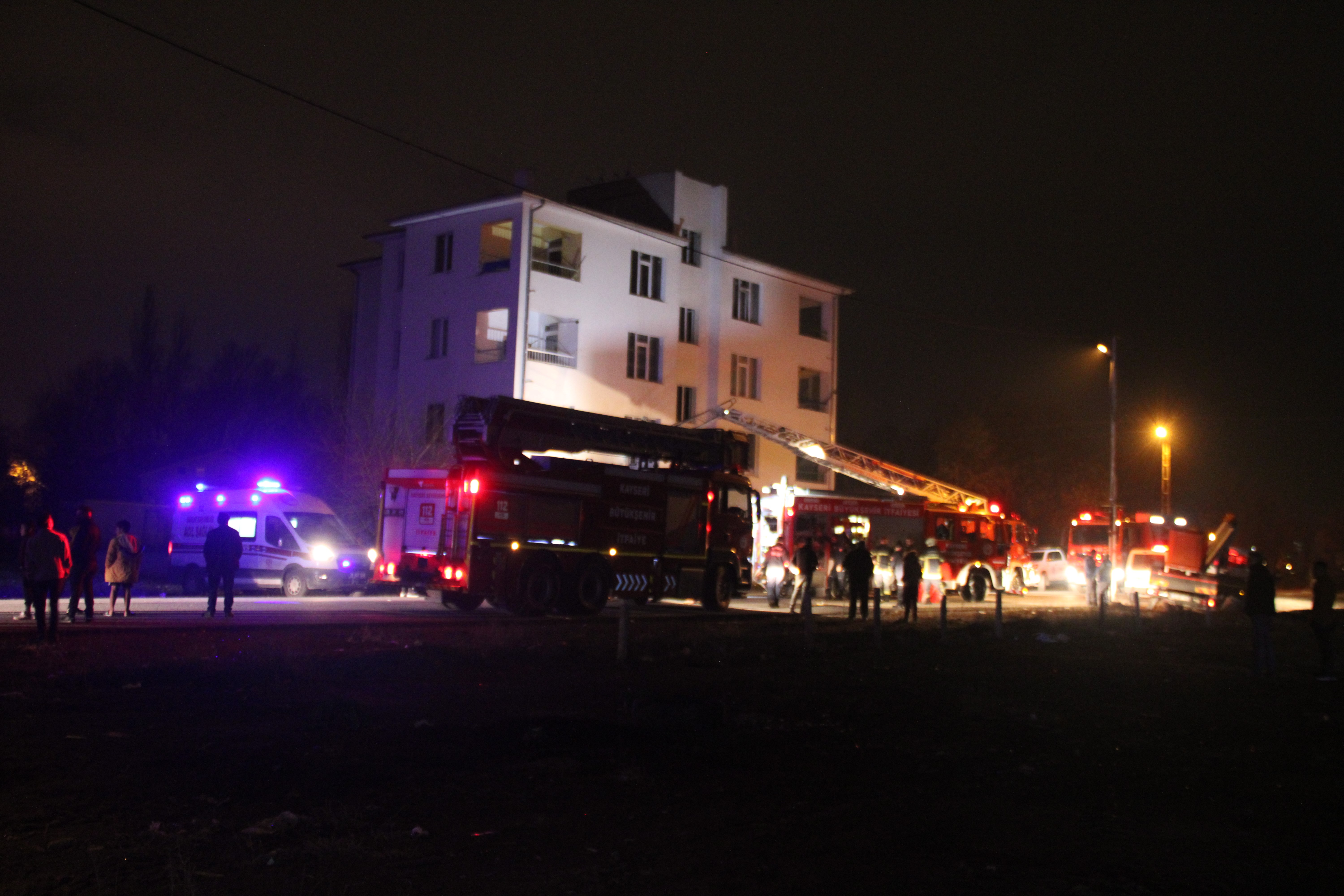 Kayseri'de yangın faciası: 1 ölü!