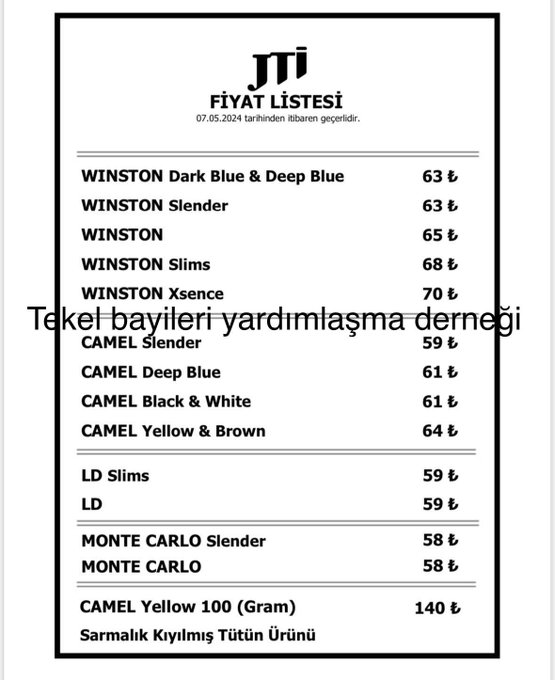 Sigara Fiyatlarına Yeniden Zam Geldi: En Pahalı Sigara 70 TL'ye Ulaştı!