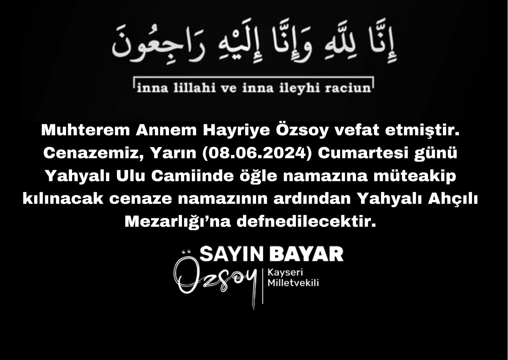 AK Parti Milletvekilinin acı günü!