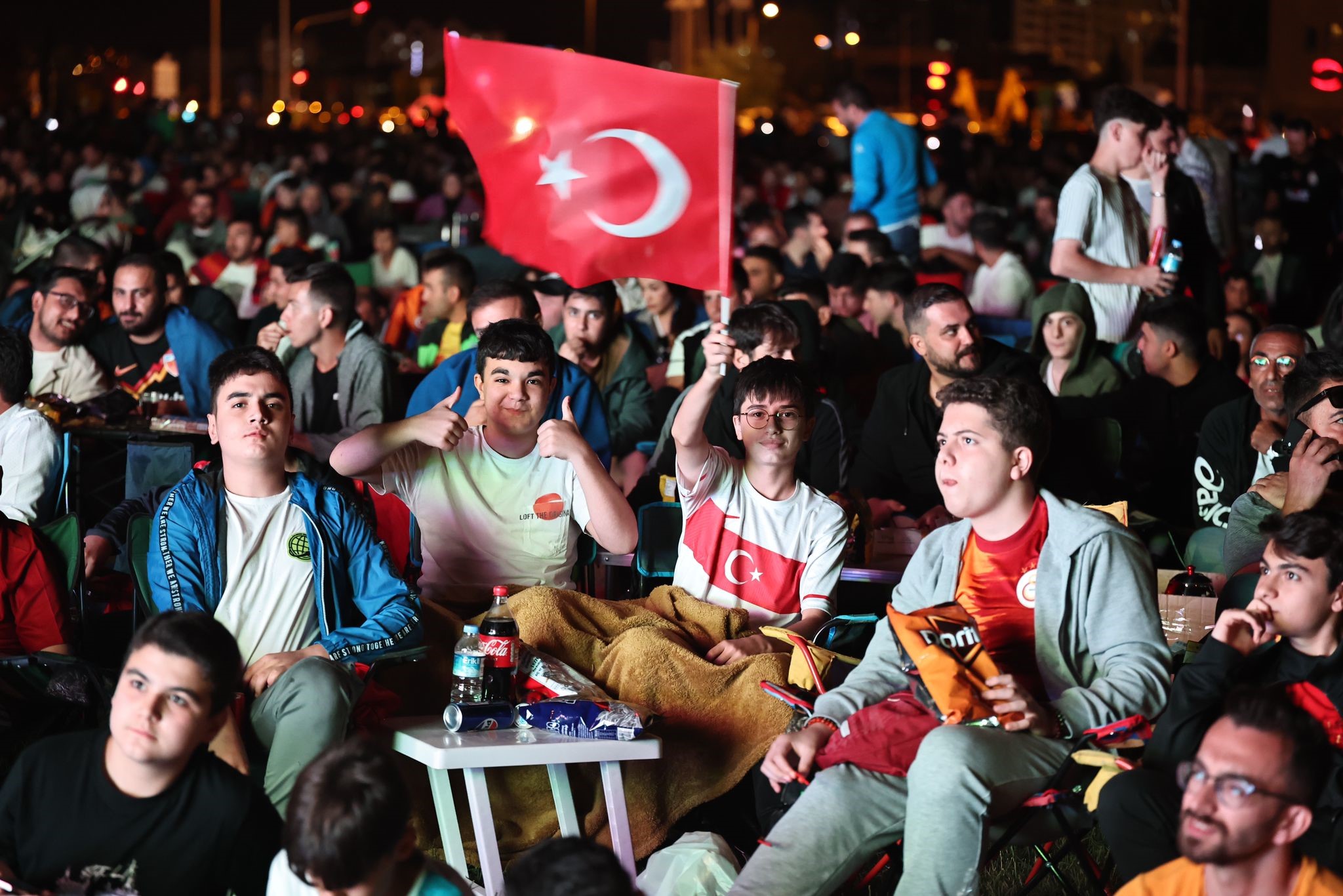 Kayseri'de milli takım coşkusu!