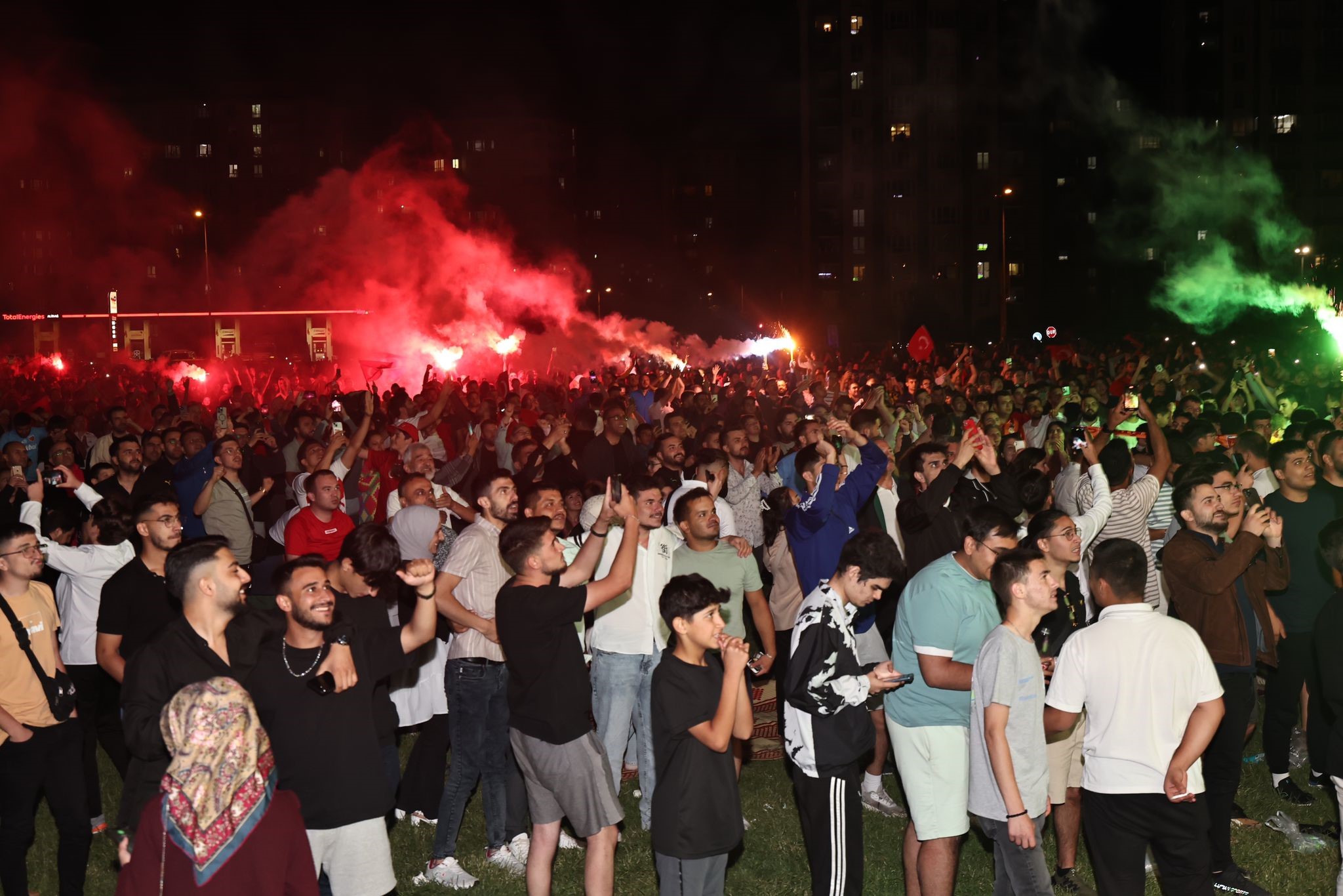 Kayseri'de milli takım coşkusu!