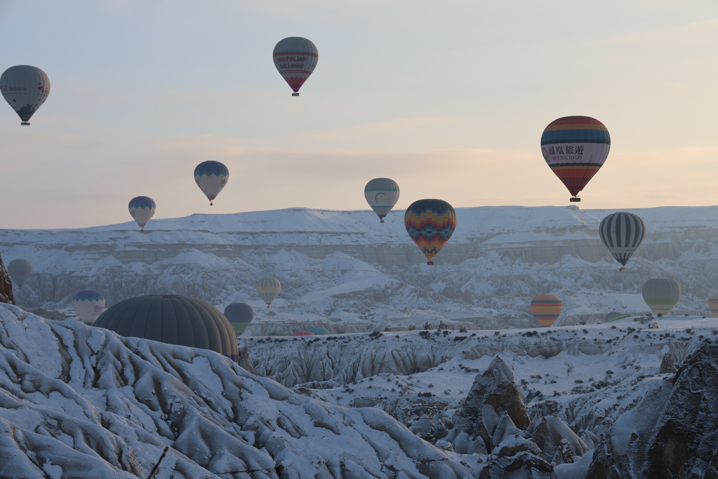 Kapadokya'da balonlar ‘Barış' için havalandı!