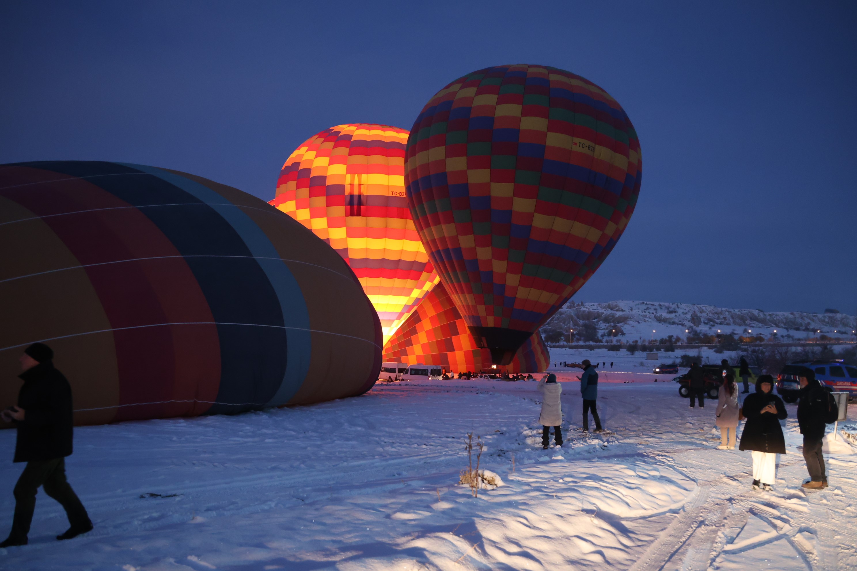 Kapadokya'da balonlar ‘Barış' için havalandı!