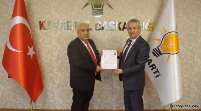 Bahaddin Akbulut Talas Belediye Başkanlığı için AK Parti Aday Adayı Oldu