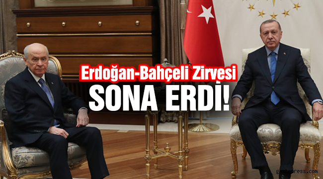 Erdoğan-Bahçeli görüşmesi sona erdi!