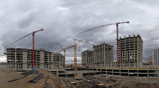Sahabiye Kentsel Dönüşüm Projesi'nin ilk etabında 12. kata ulaşıldı