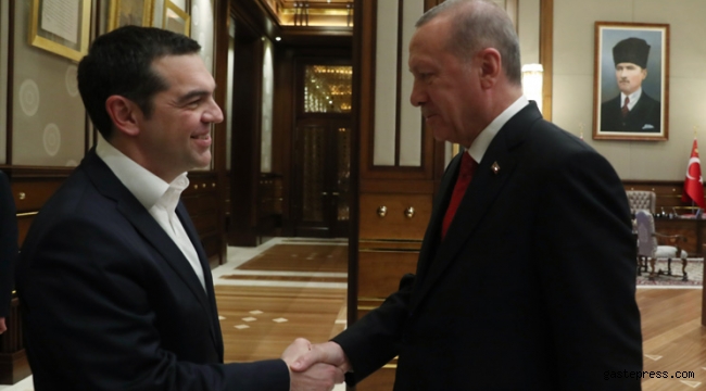 Cumhurbaşkanı Erdoğan, Yunanistan Başbakanı Çipras'ı kabul etti