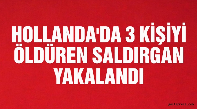 Hollanda'da 3 Kişiyi Öldüren Saldırgan Yakalandı