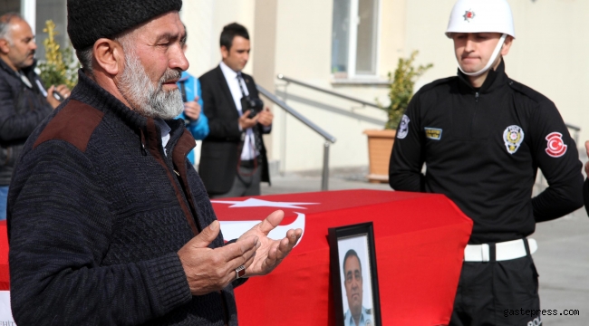 Kayseri'de meslektaşının şehit ettiği polis için tören  