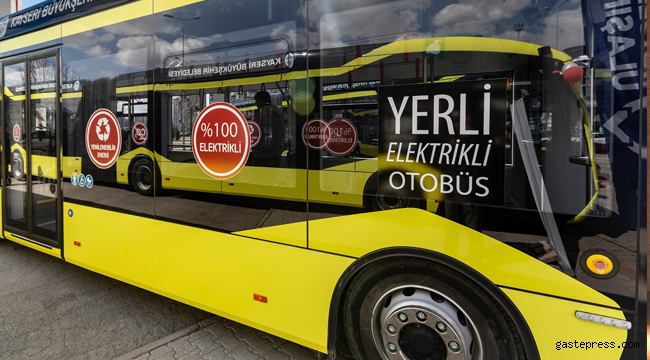 KAYSERİ ELEKTRİKLİ OTOBÜSLERLE TANIŞTI