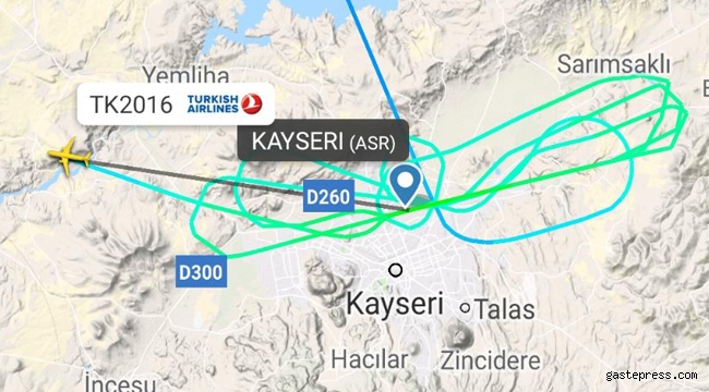 Kayseri'ye inemeyen yolcu uçağı Ankara'ya indi
