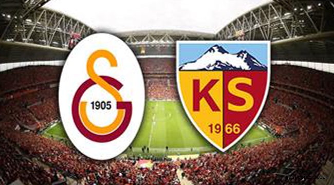 Galatasaray-Kayserispor Maçı İlk 11'leri Belli Oldu