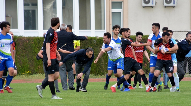 Kayseri'de amatör maçta kavga