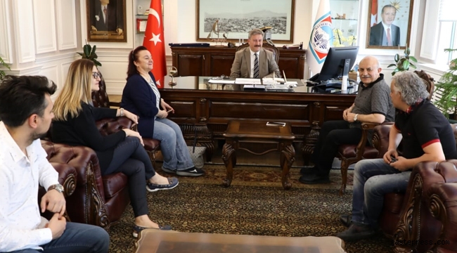 Kayseri Diş Hekimleri Odası Başkan Palancıoğlu’nu ziyaret etti