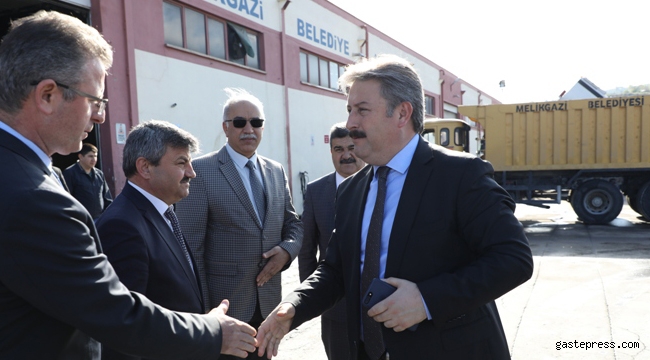 Melikgazi Belediye Başkanı Dr. Palancıoğlu, Atölye Tesislerini Gezdi