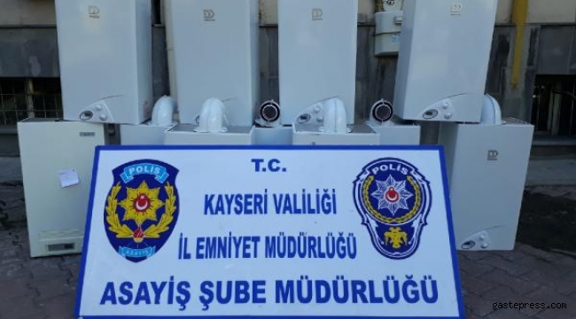 Kayseri'de şofben hırsızı tutuklandı