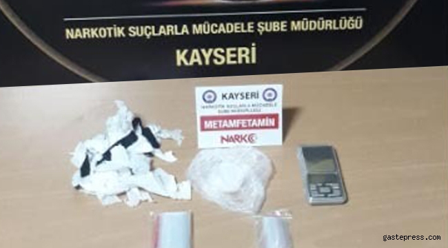 Kayseri'de uyuşturucu operasyonu: 1 gözaltı
