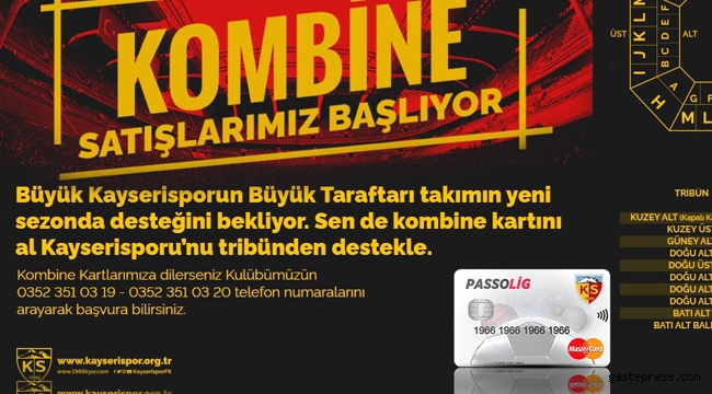 İM Kayserispor'da kombine bilet fiyatları açıklandı!
