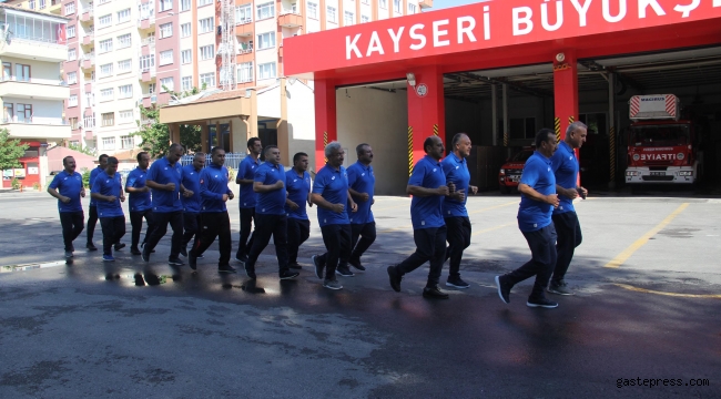 İtfaiye erleri mesaiye sporla başlıyor
