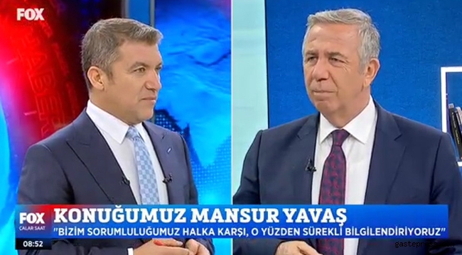 Ankara Büyükşehir Belediye Başkanı Mansur Yavaş, Fox Tv'de!