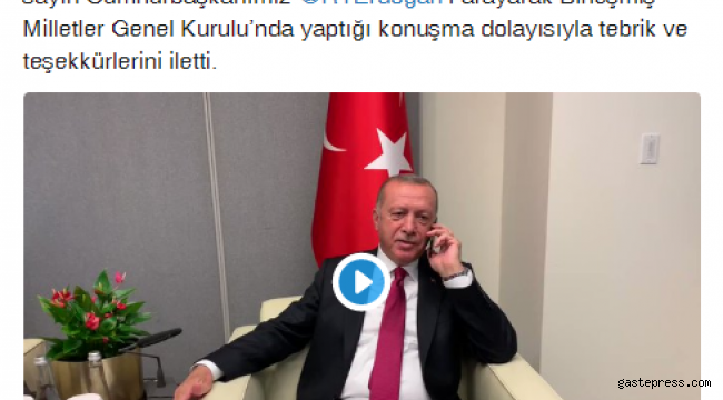 Bahçeli'den Cumhurbaşkanı Erdoğan'a tebrik telefonu
