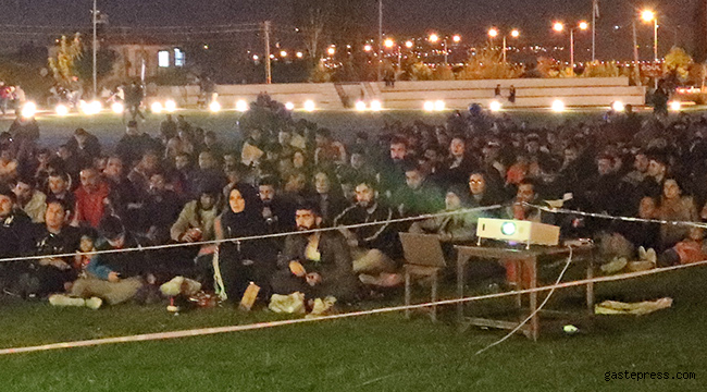Dün Gece Talas’ta Dev Ekranda Milli maç heyecanı yaşandı!