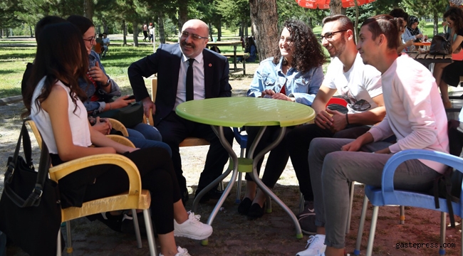 Öğle Arasında Rektörden Öğrencilere Sürpriz!