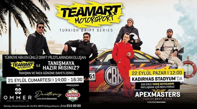 Türkiye'nin En Ünlü Drift Pilotları ile Adrenalin Dolu Bir Hafta Sonu Kayseri’de!