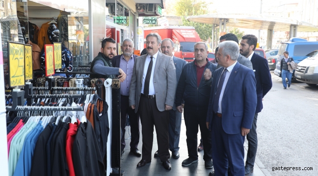 Başkan Palancıoğlu Camikebir Esnafını Ziyaret Etti