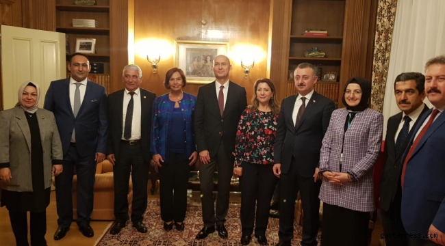 Başkan Palancıoğlu Strazburg Daimi Temsilcisi Büyükelçi ile Görüştü