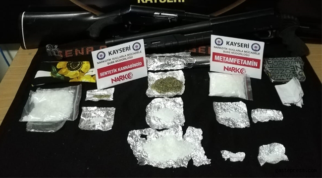 Kayseri'de uyuşturucu operasyonu: 4 gözaltı
