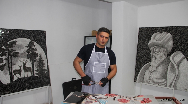Kayseri'de mozaik eserlere yoğun ilgi