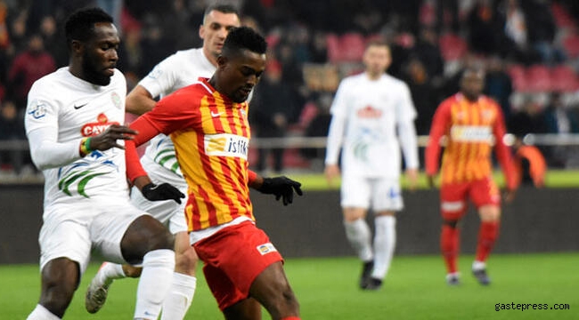 Süper Lig'in 14. haftasında Kayserispor, Çaykur Rizespor'u 1-0 mağlup etti.
