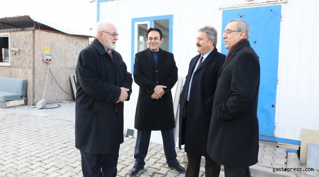 Başkan Palancıoğlu Cami İnşaatını İnceledi
