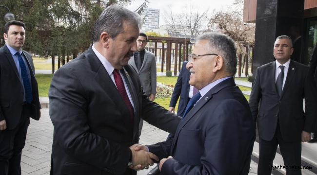 BBP Genel Başkanı Mustafa Destici, Başkan Memduh Büyükkılıç’ı ziyaret etti
