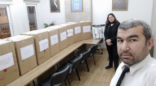 İYİ Parti Kayseri İl Başkanlığından Deprem Bölgesine Yardım!