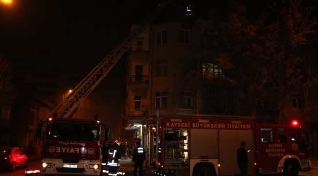 Kayseri'de baca yangını paniğe neden oldu