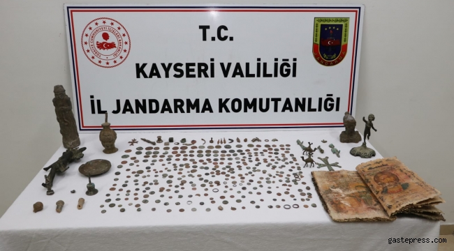 Kayseri'de tarihi eser operasyonu: 10 gözaltı