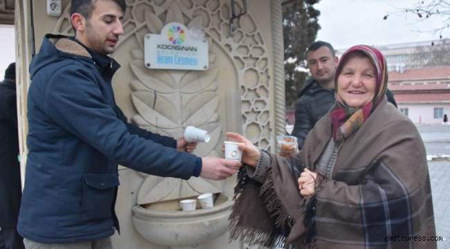 Kayseri Kocasinan Belediyesi'nden Soğuk Havalarda Çorba İkramı