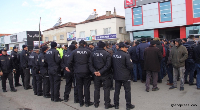 Kayseri Nakliyecilerinden Tepki Eylemi